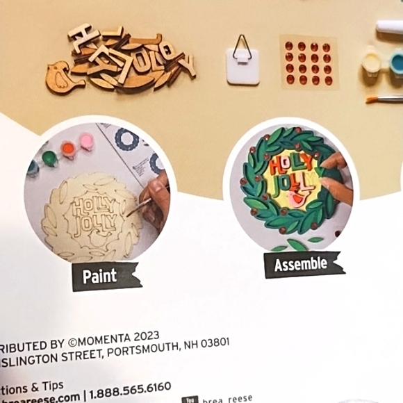 Nwt Brea Reese  56 PC Layered Wood Sign - Picture 7 of 9